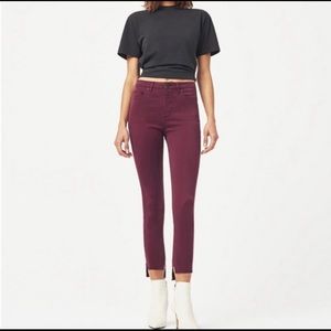 Dl1961 Chrissy Rouge Noir Trimtone Skinny Jeans